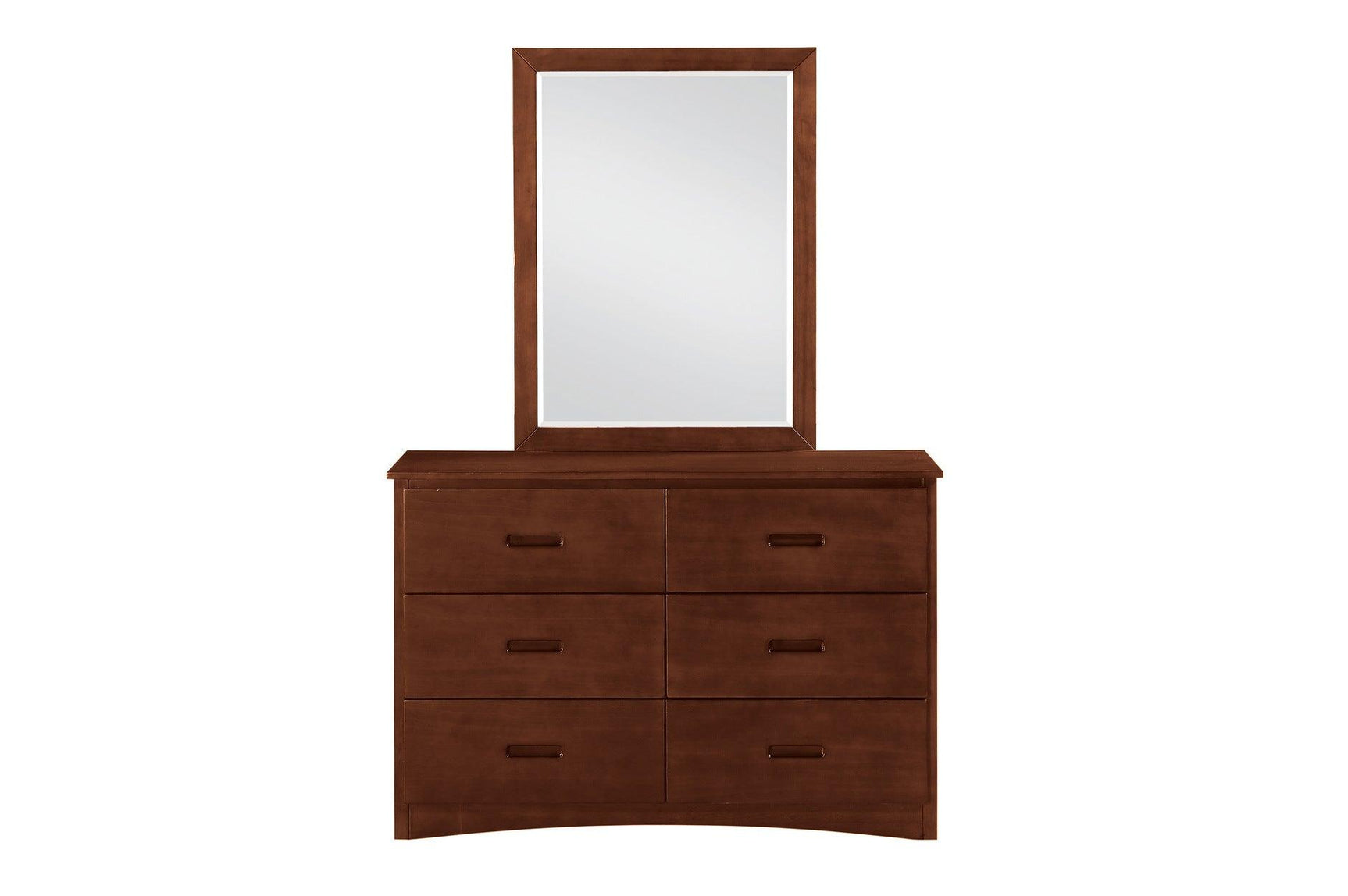 Rowe Dark Cherry Youth Triple Twin Bunkbed assembled full view