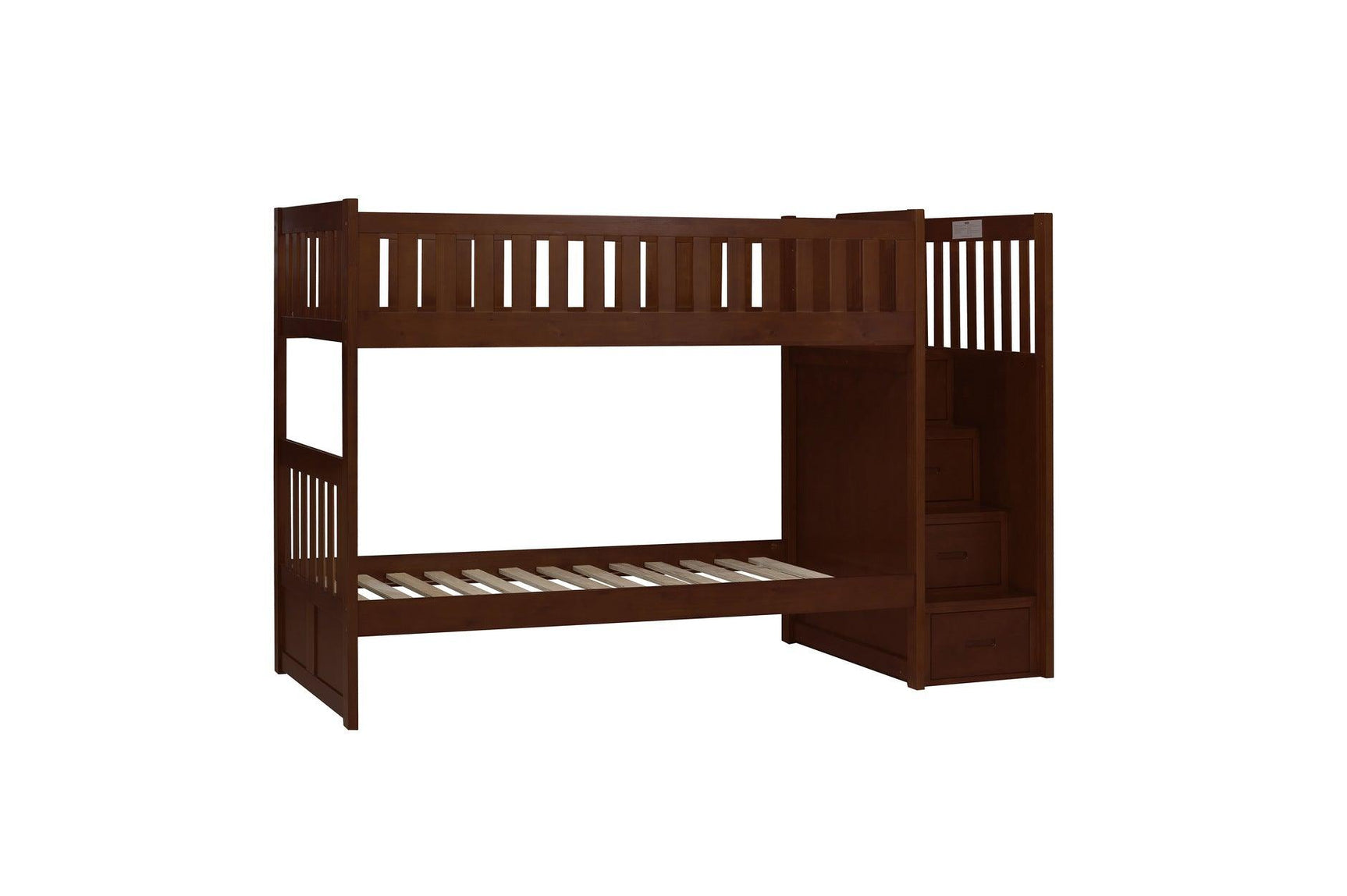Rowe Youth Bedroom storage stair steps closeup