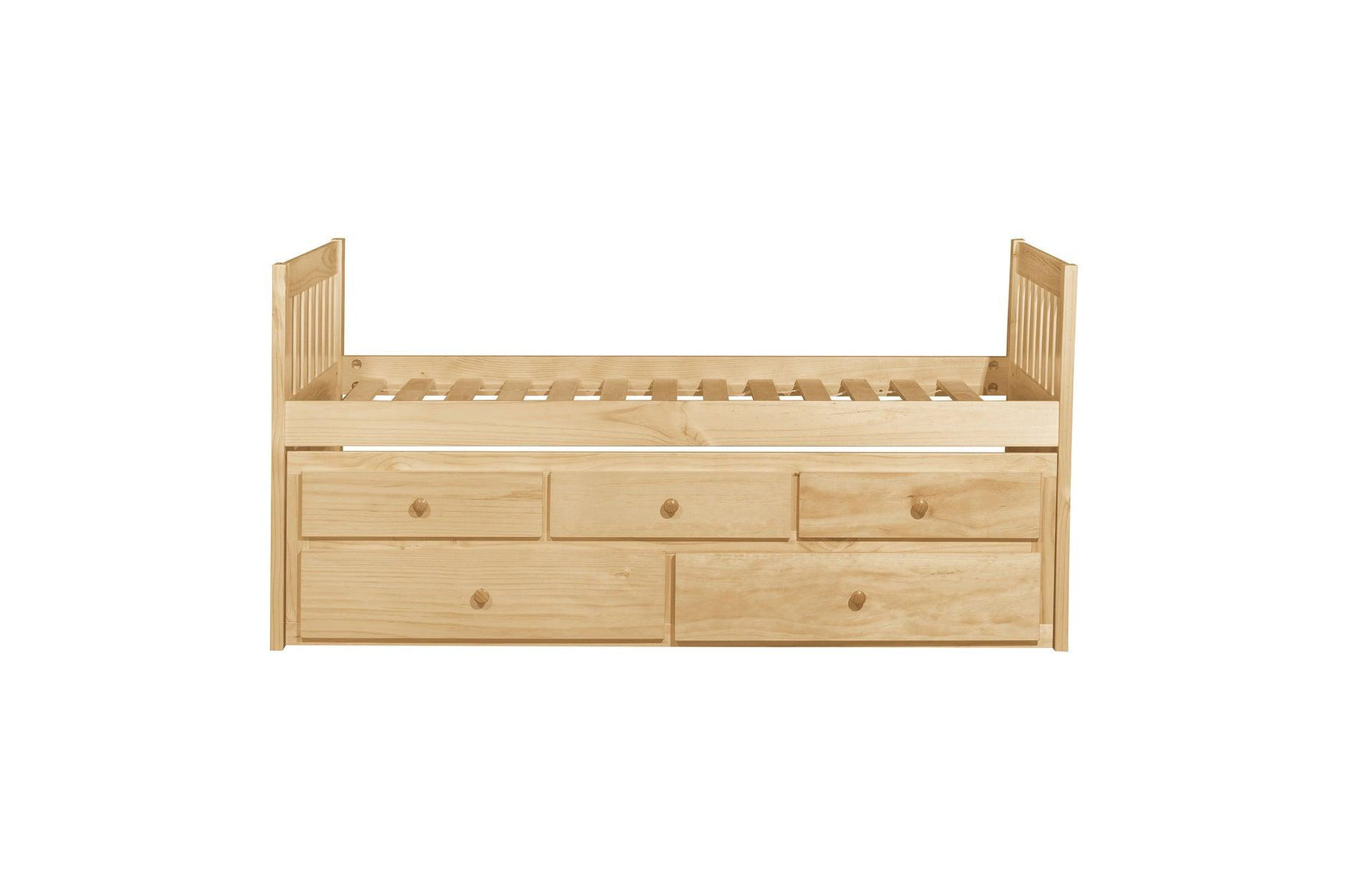 Youth Dresser with Mirror in Natural Pine Finish