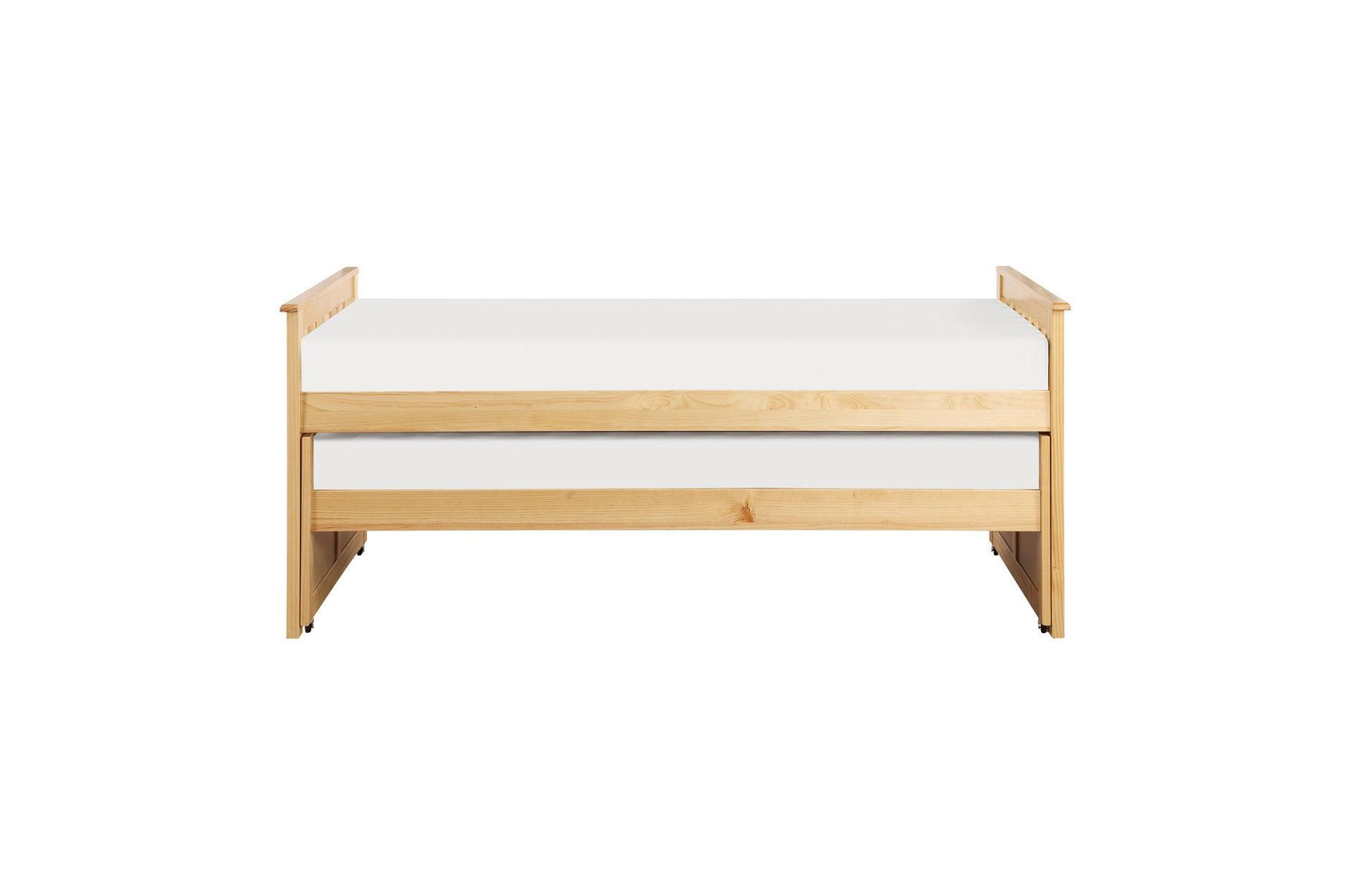Bartly Twin Bed with natural pine finish