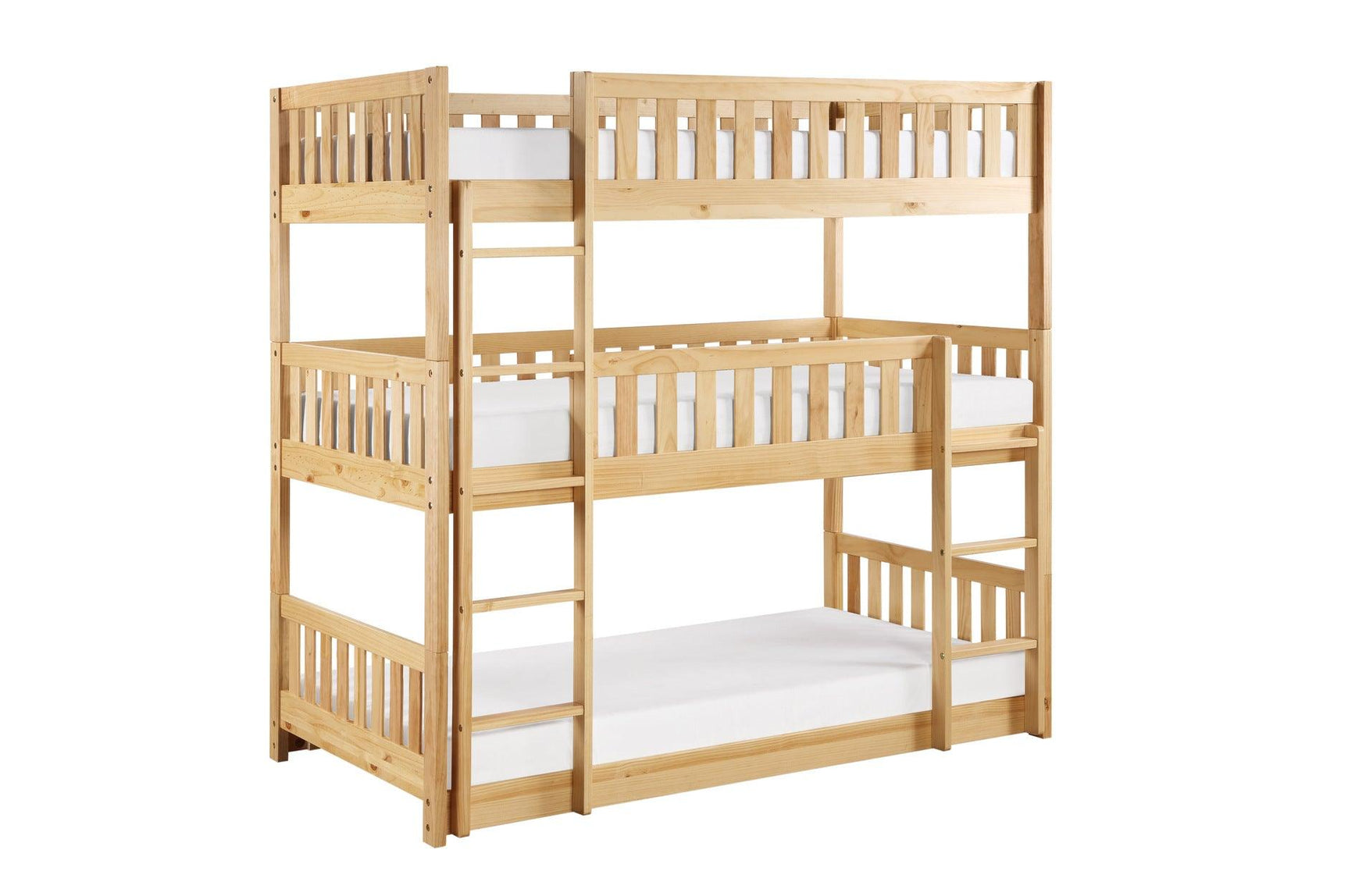 Side angle of Bartly youth bedroom dresser and mirror