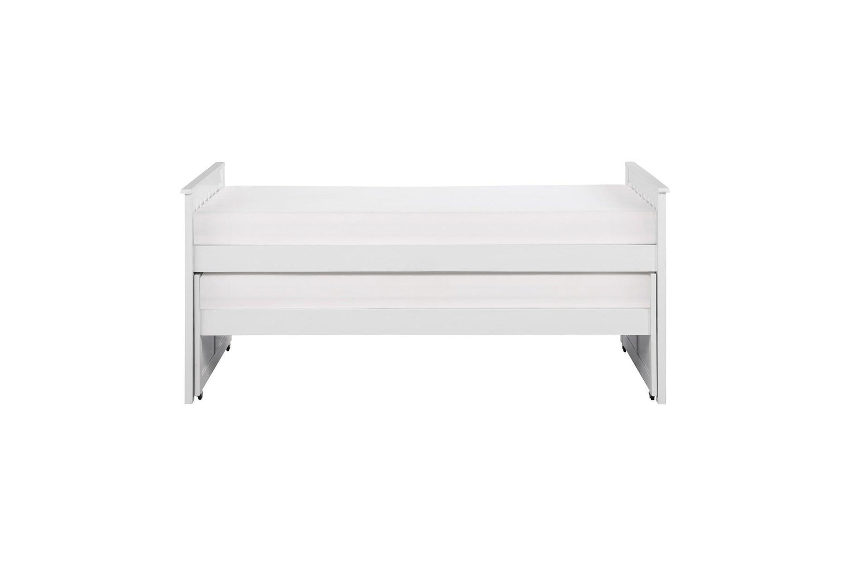 Galen White Youth Twin Over Twin With Optional Dual Under-bed Toyboxes Trundle Bedroom Set - Ella Furniture