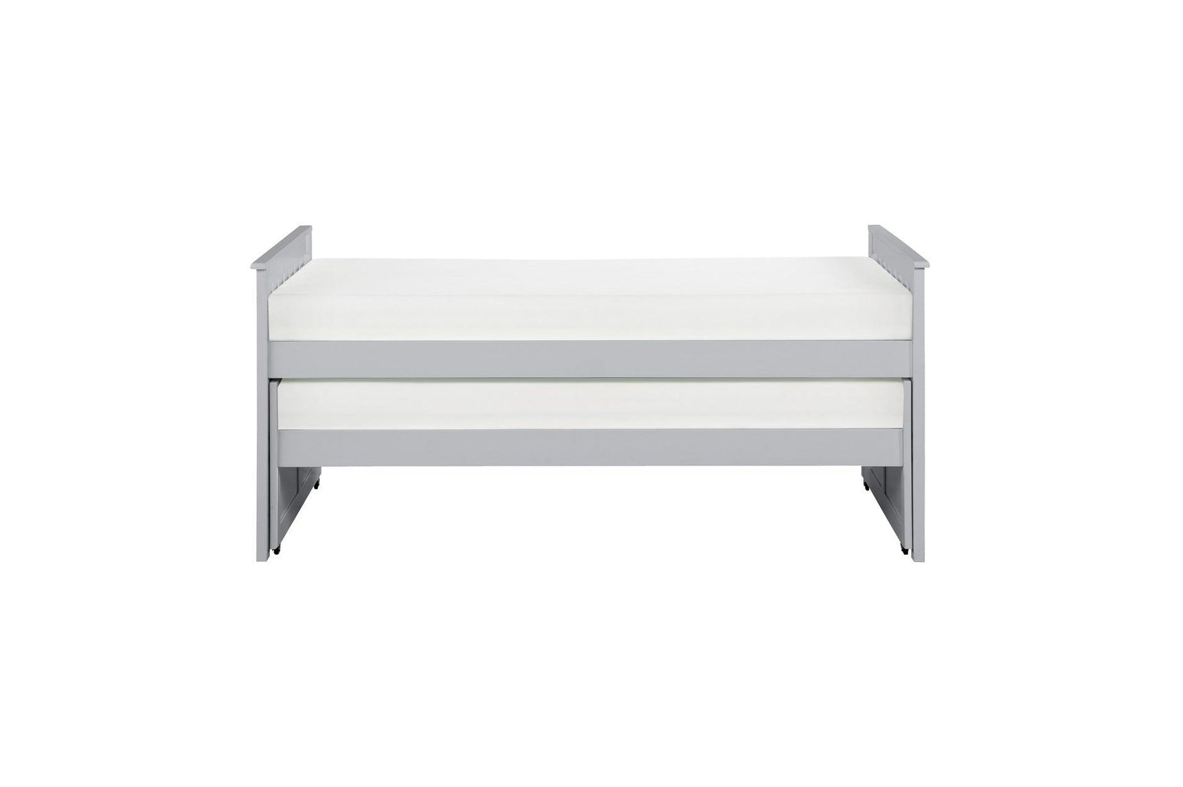 Orion twin-over-twin youth bed showing mattress setup
