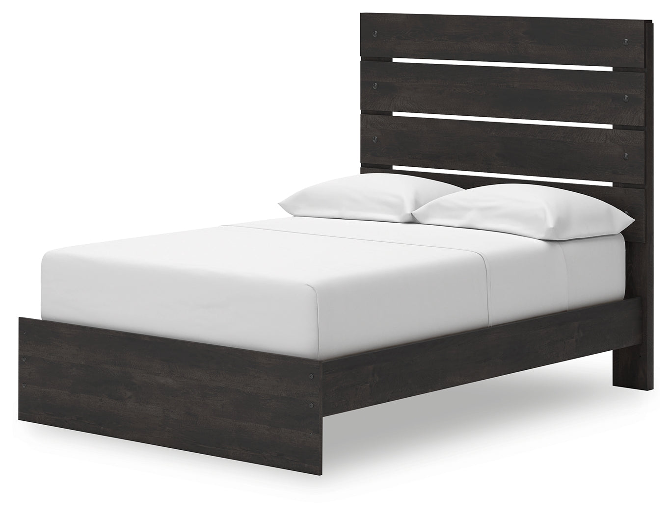 Storage cubbies under Hollivern bed with baskets