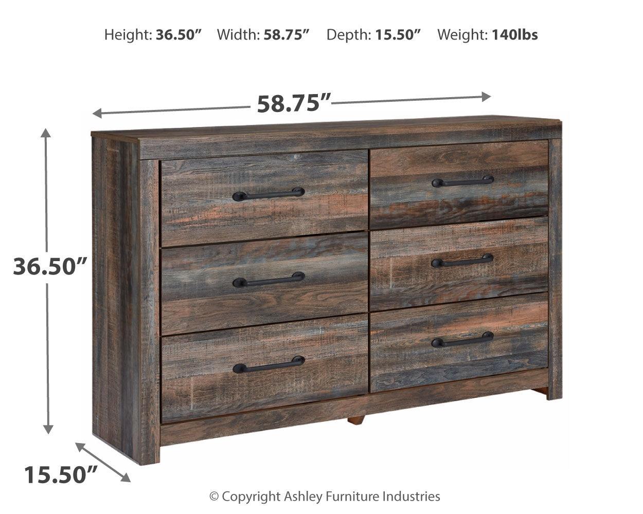 Drystan Dresser dimensions diagram