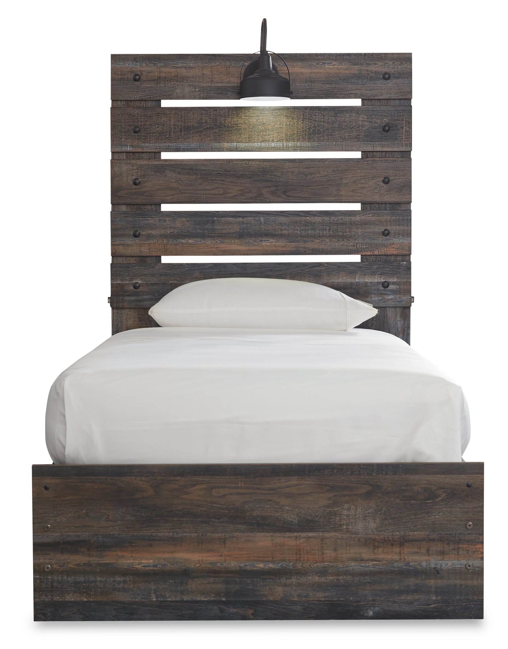 Drystan Twin Panel Bed mood lighting view