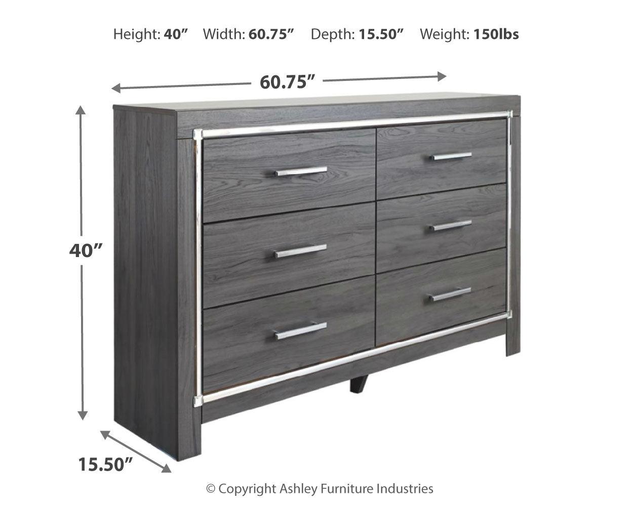 Lodanna Dresser dimensions diagram