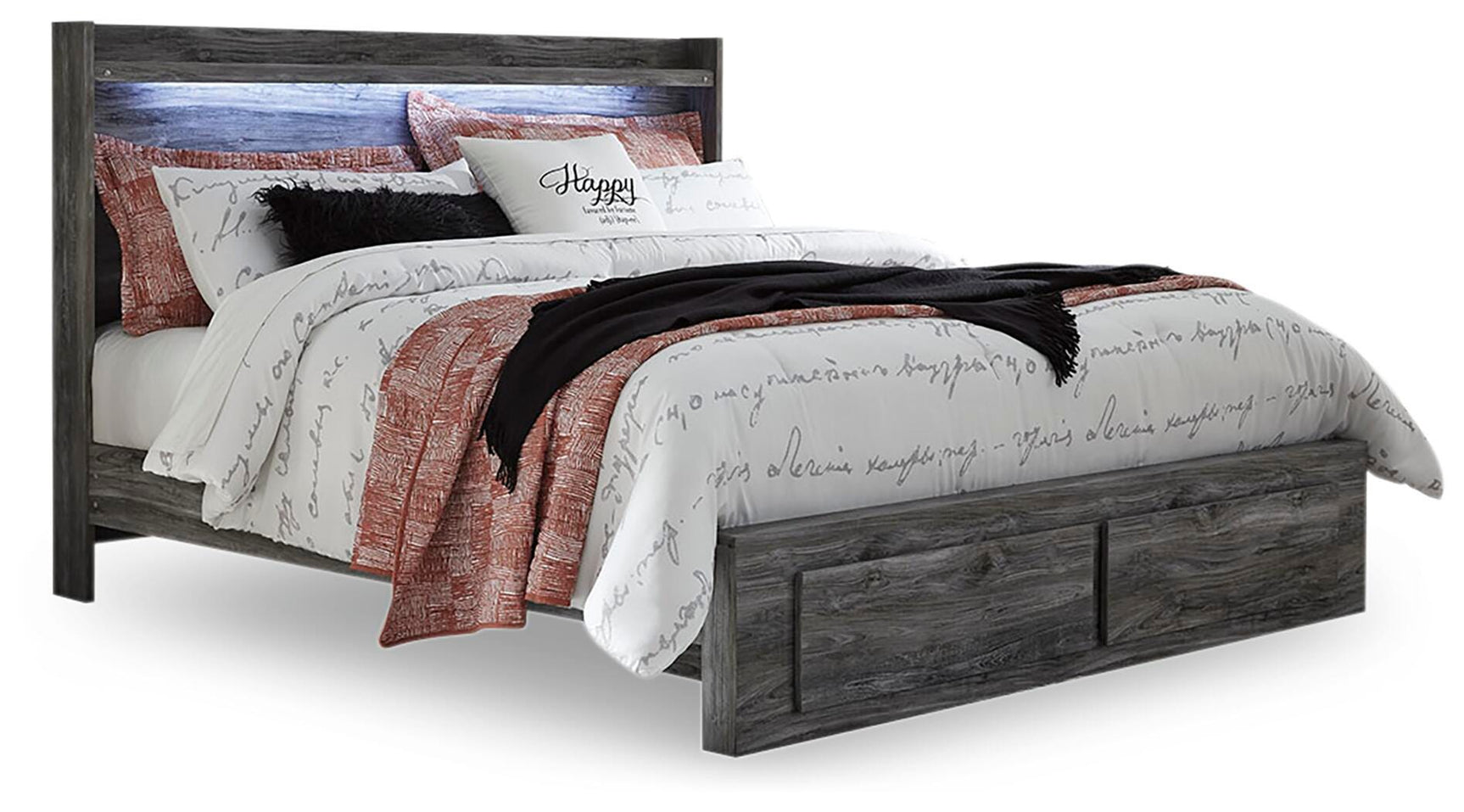Baystorm Gray Panel Bedroom Set view 12