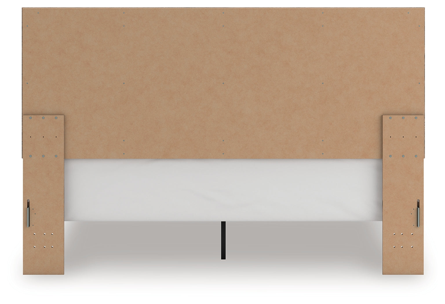 Rusticott Brown King Panel Bed back view