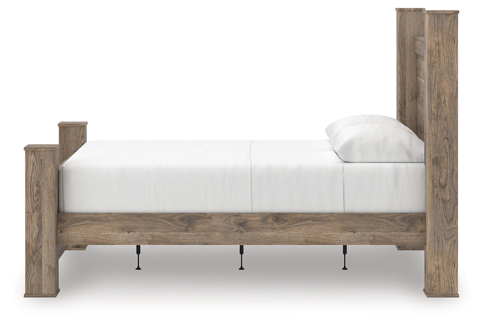 Rusticott Brown Queen Poster Bed, alternative side view