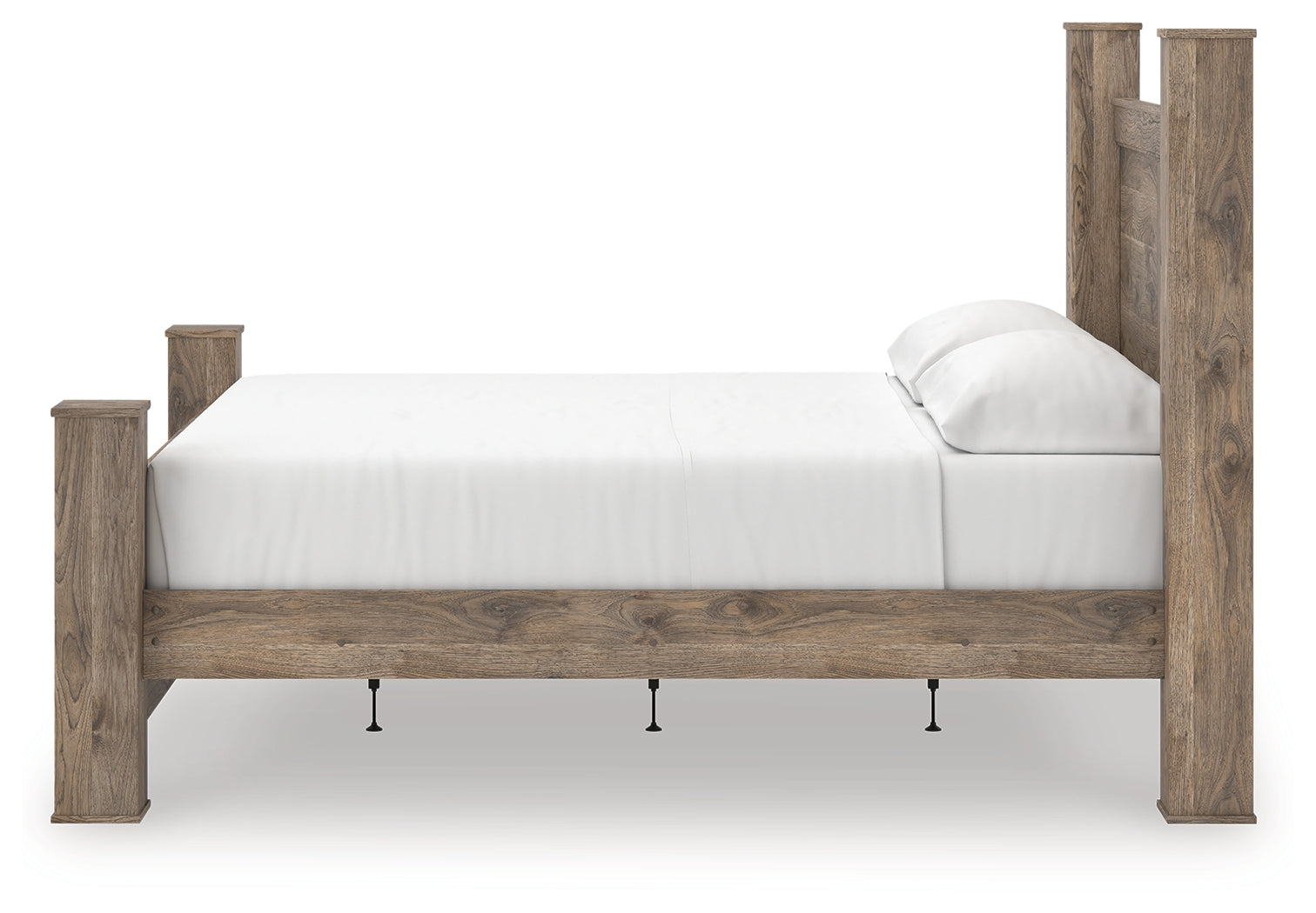 Rusticott Brown King Poster Bed alternate side angle