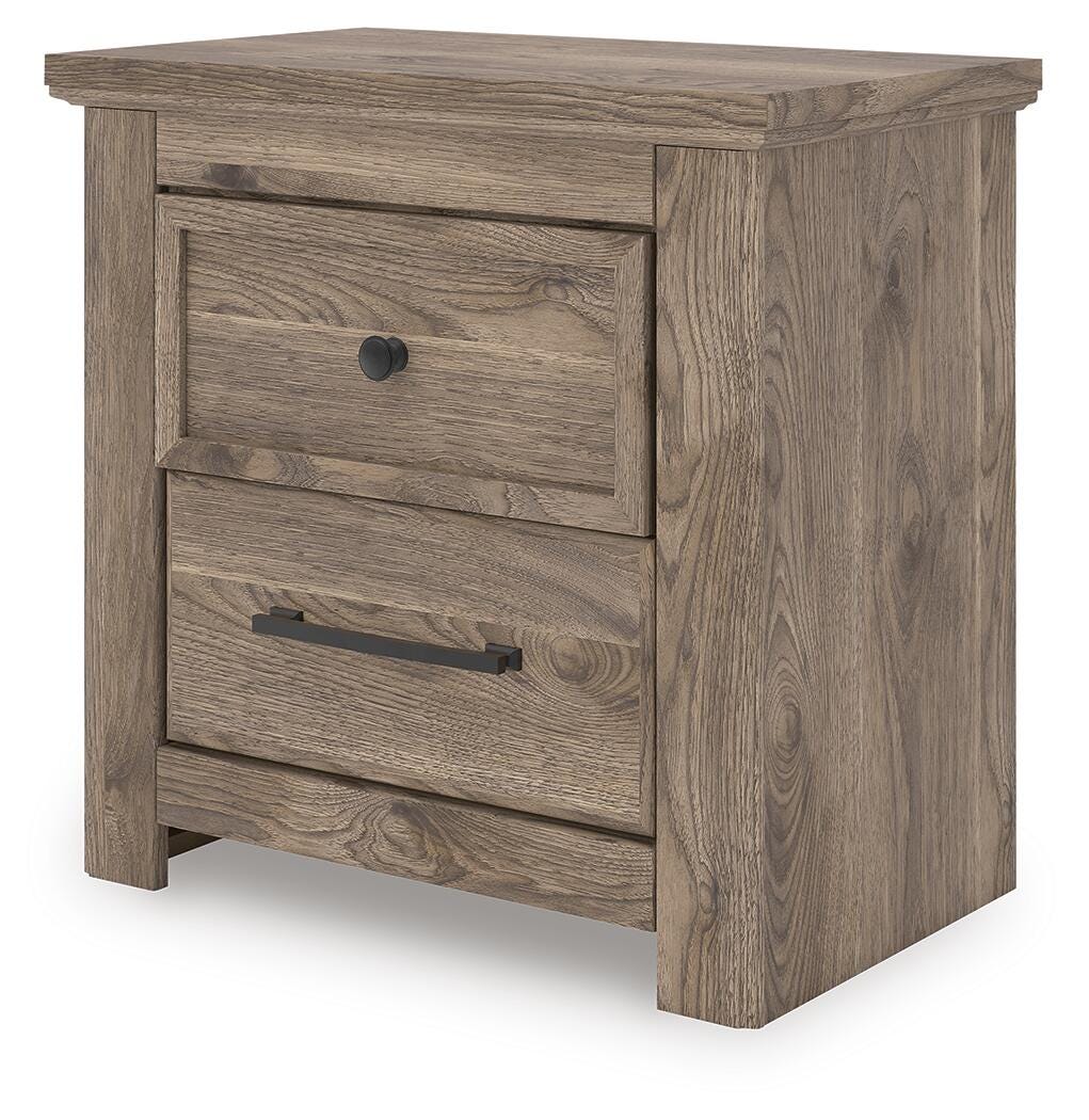 Rusticott Brown Panel Bedroom Set angled view