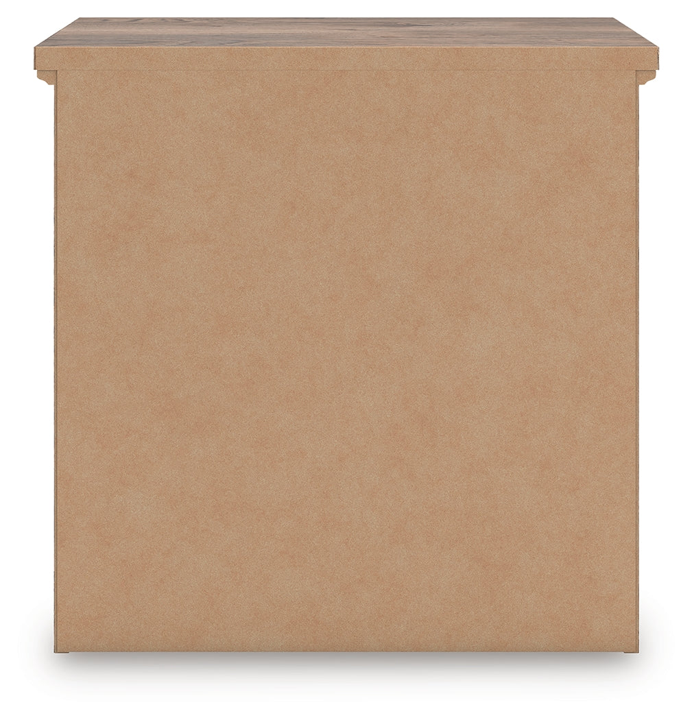 Rusticott Brown Nightstand side alternate view