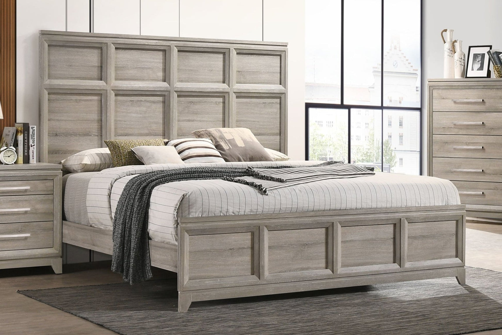 Alexander Light Gray Nightstand
