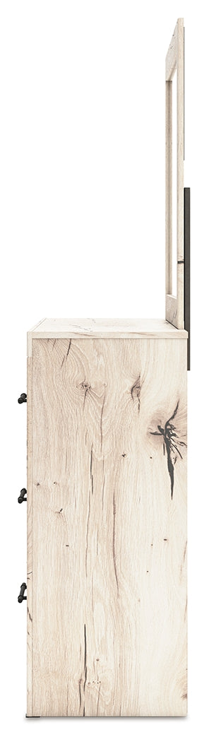 Lawroy Light Natural Dresser And Mirror