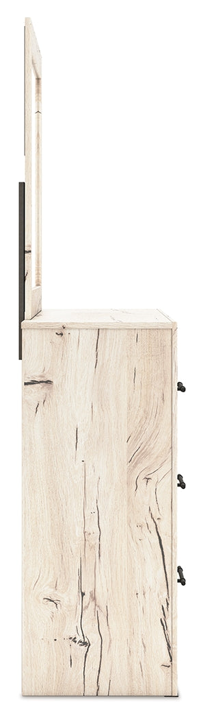 Lawroy Light Natural Dresser And Mirror