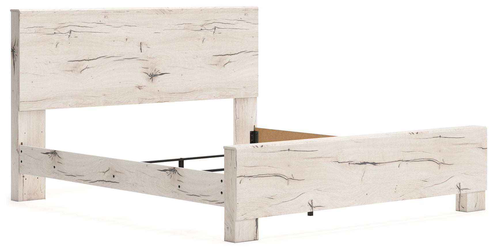 Lawroy King Panel Bed angled natural lighting