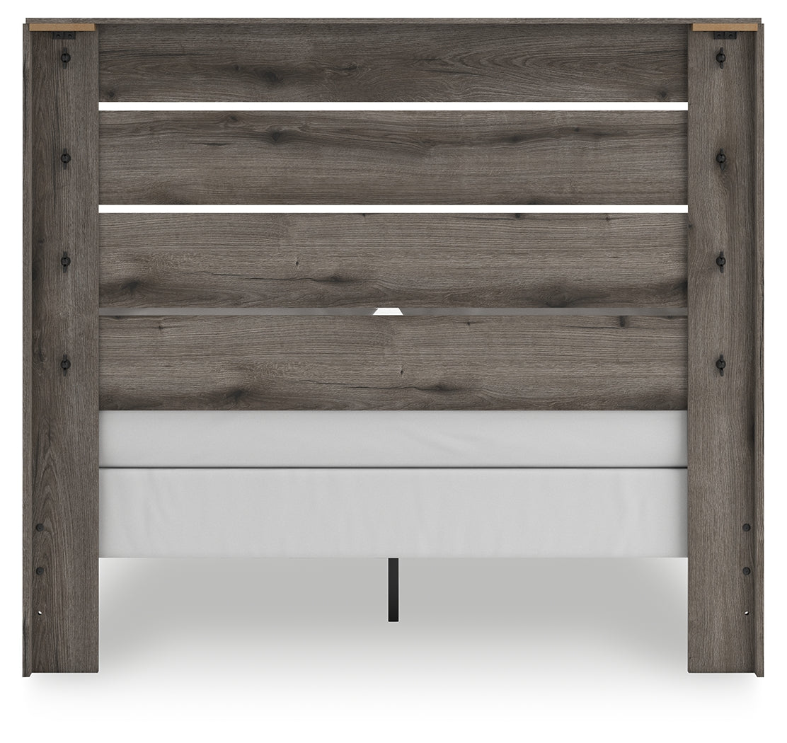 Graystorm Queen Panel Bed rear view