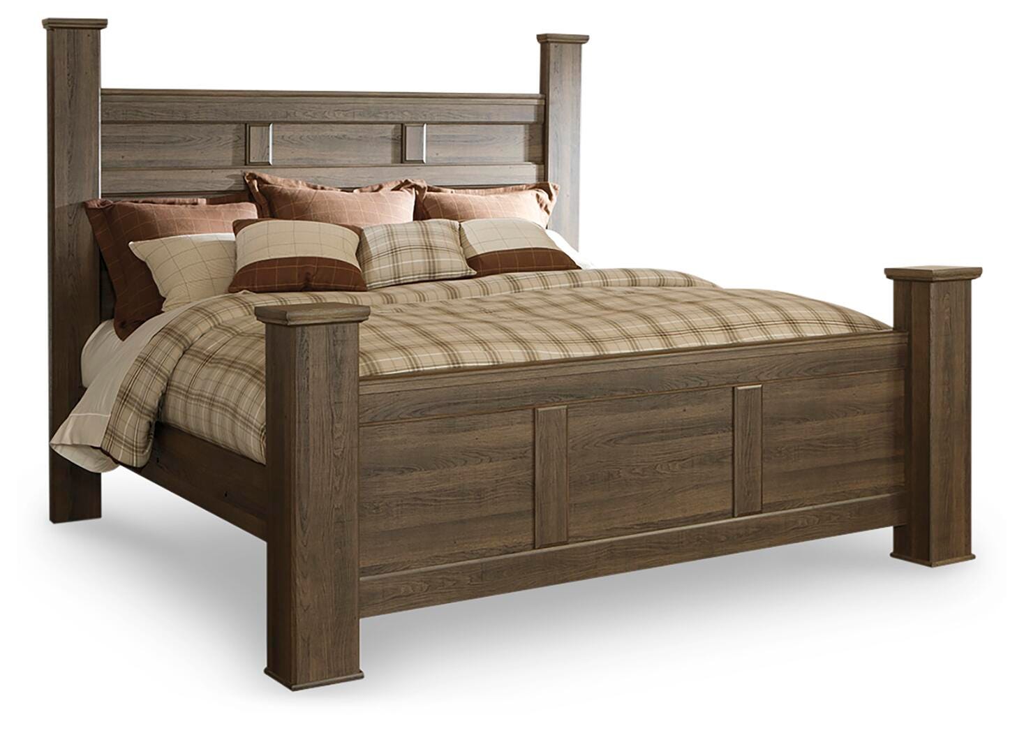 Juararo Dark Brown Poster Bedroom Set view 6