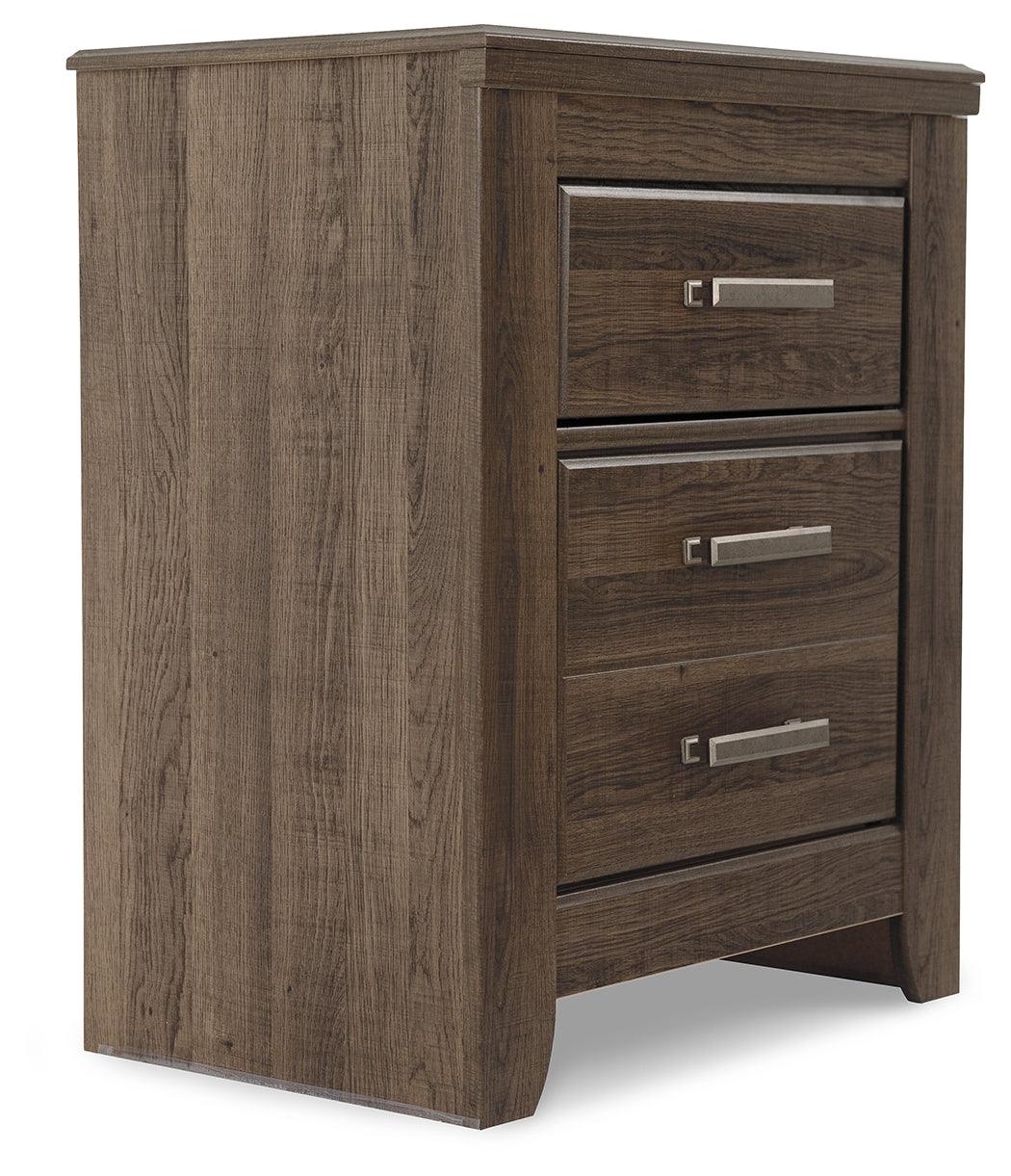 Juararo Nightstand close-up on drawer hardware