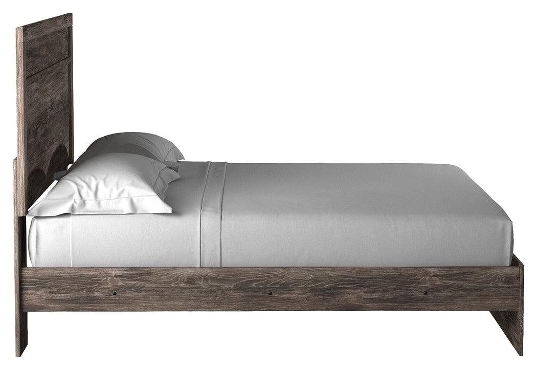 Ralinksi Gray King Panel Bed side profile