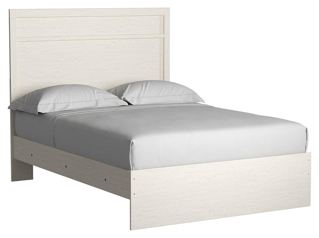 Stelsie White Full Panel Bed - Ella Furniture