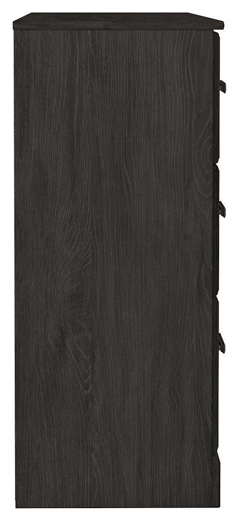 Belachime Black Dresser side profile