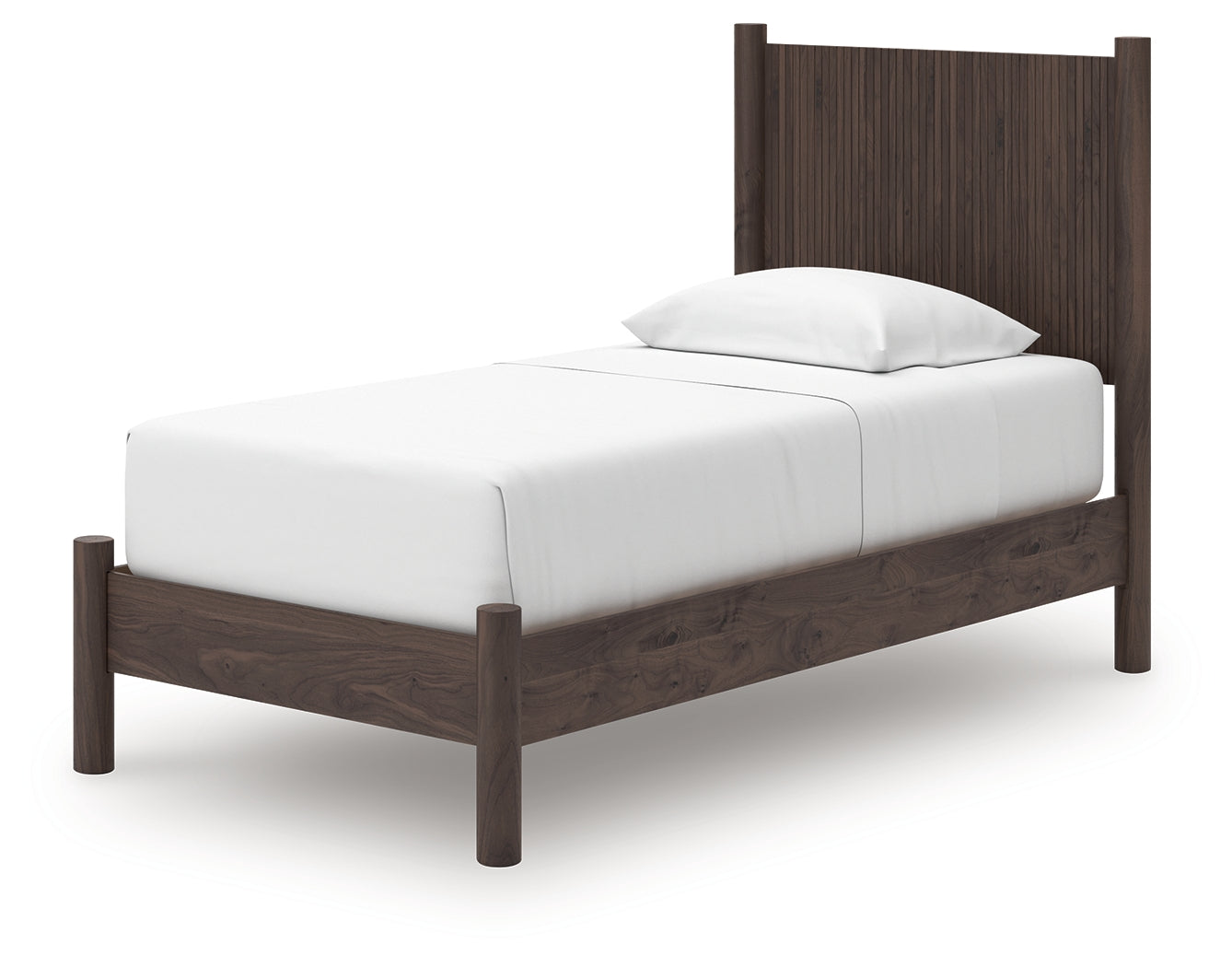 Full bed frame top angle view
