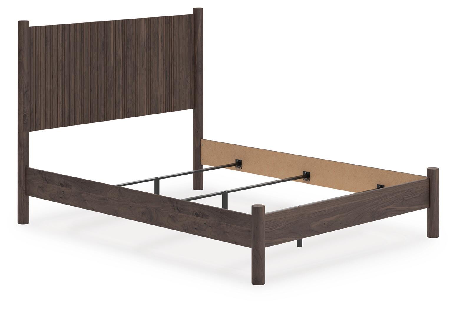 Pamytta Brown Panel Bedroom Set angled view