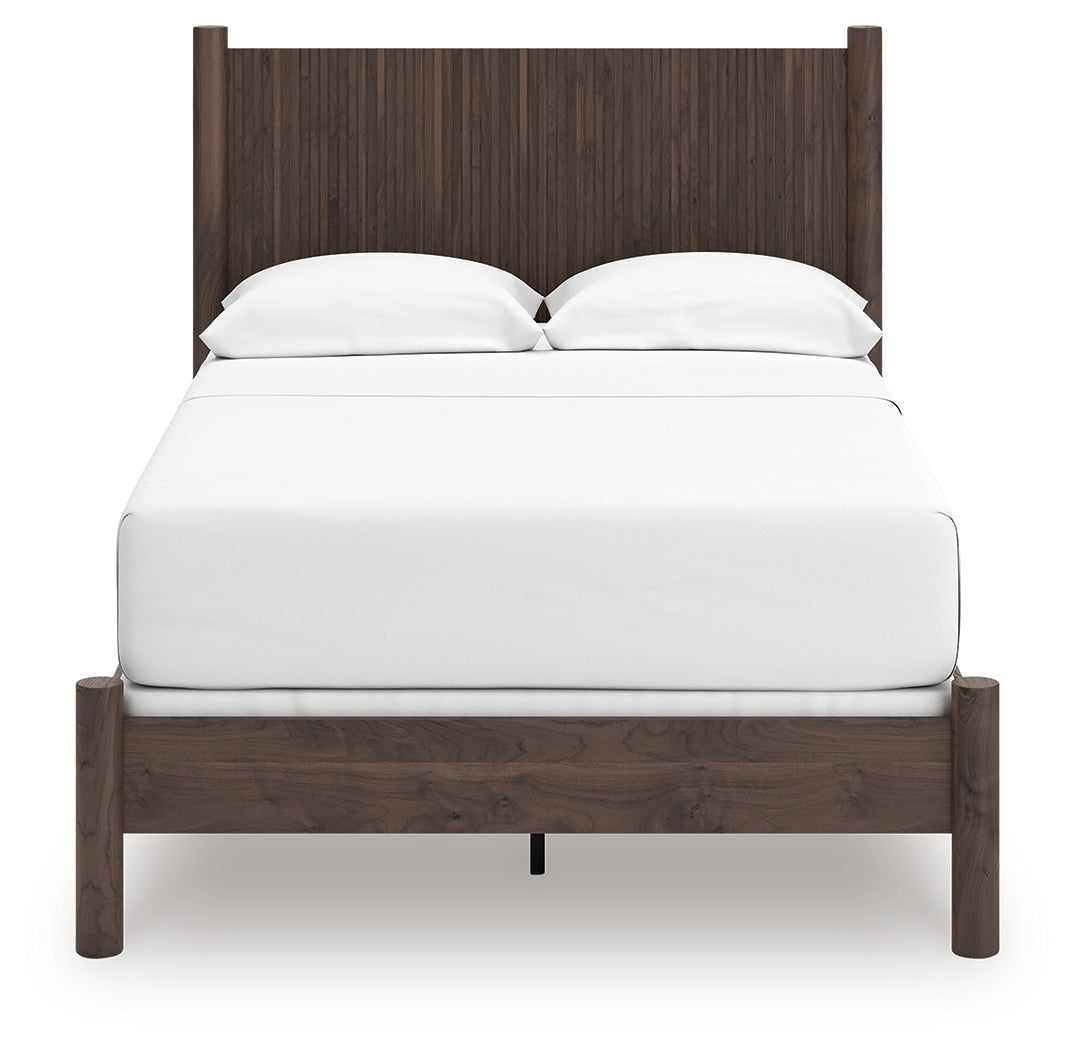Pamytta full panel bed headboard close-up
