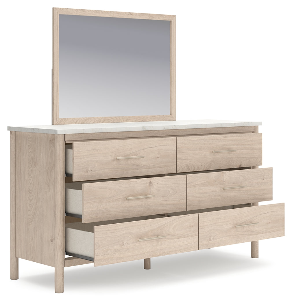 Cadmori Two-Tone Dresser And Mirror