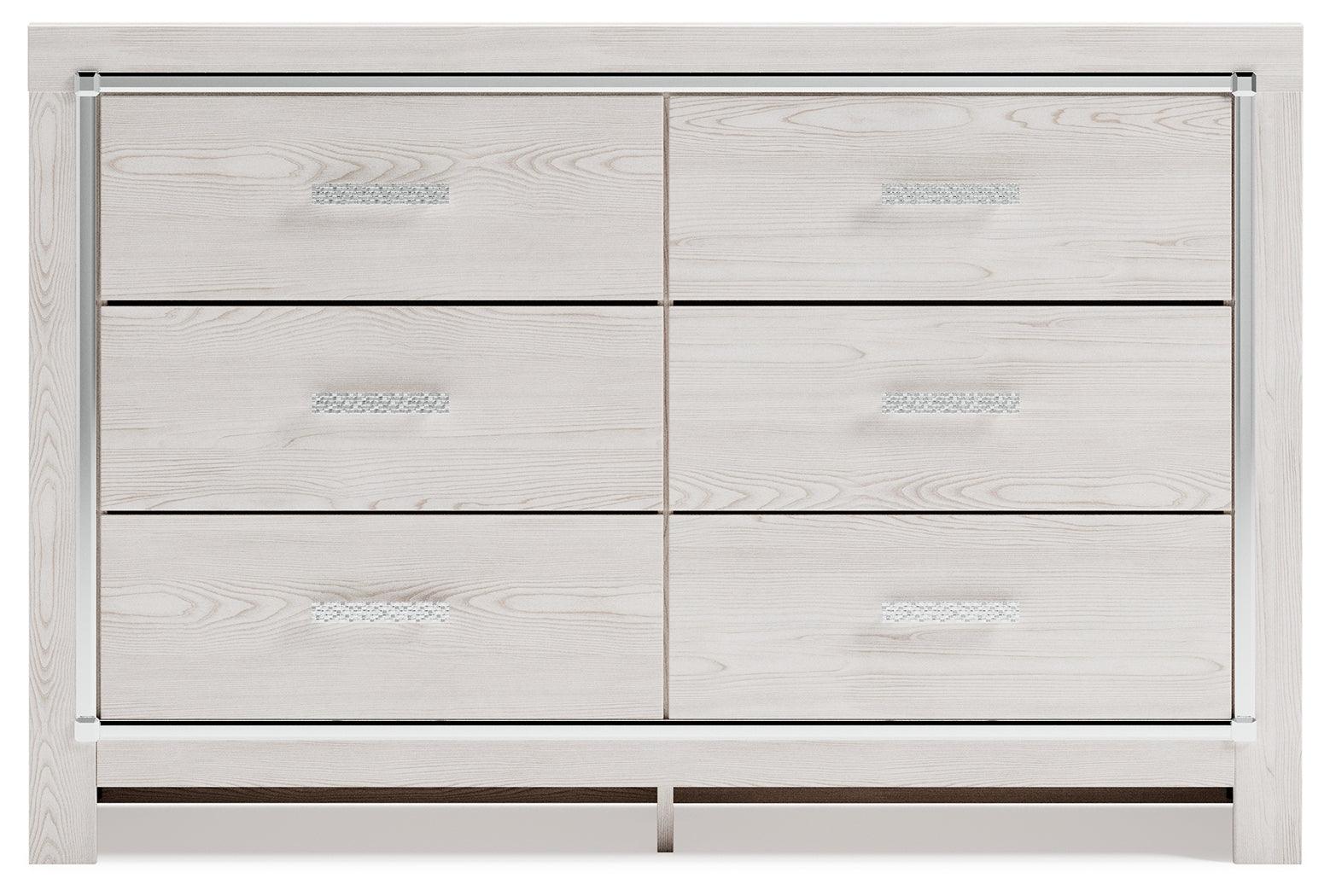 Altyra White Dresser head-on view