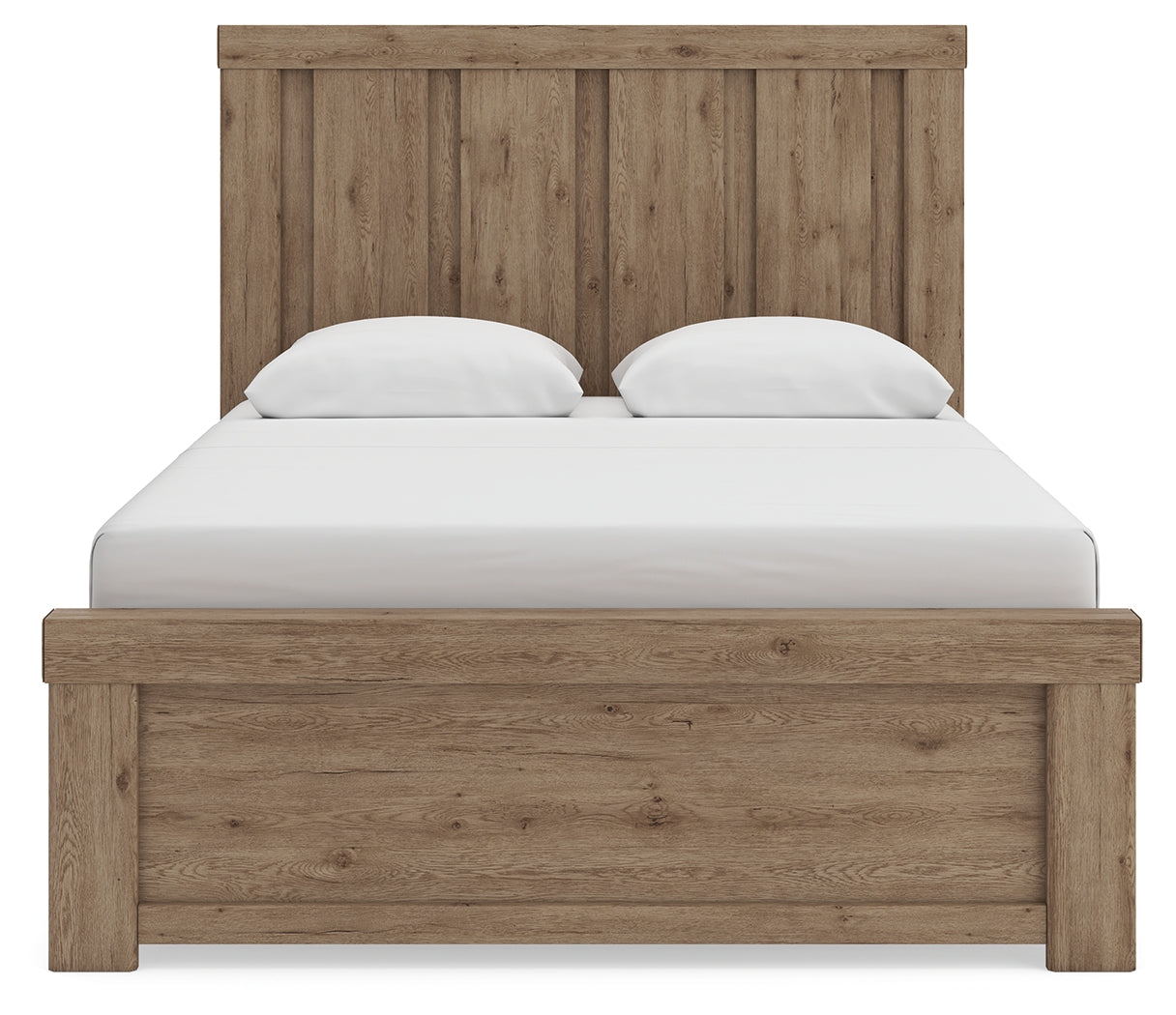 Oliandon Queen Panel Bed side angle
