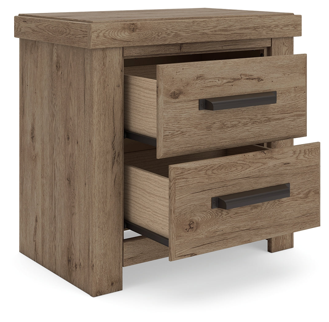 Oliandon Nightstand open drawer showing interior space