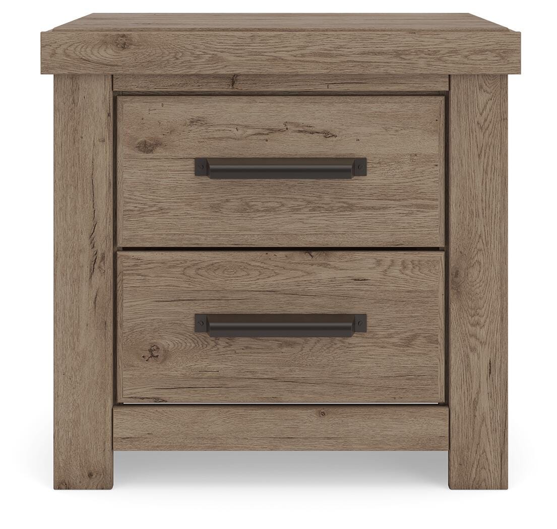 Oliandon Light Brown Panel Bed. Dresser, Mirror Bedroom Set view 18