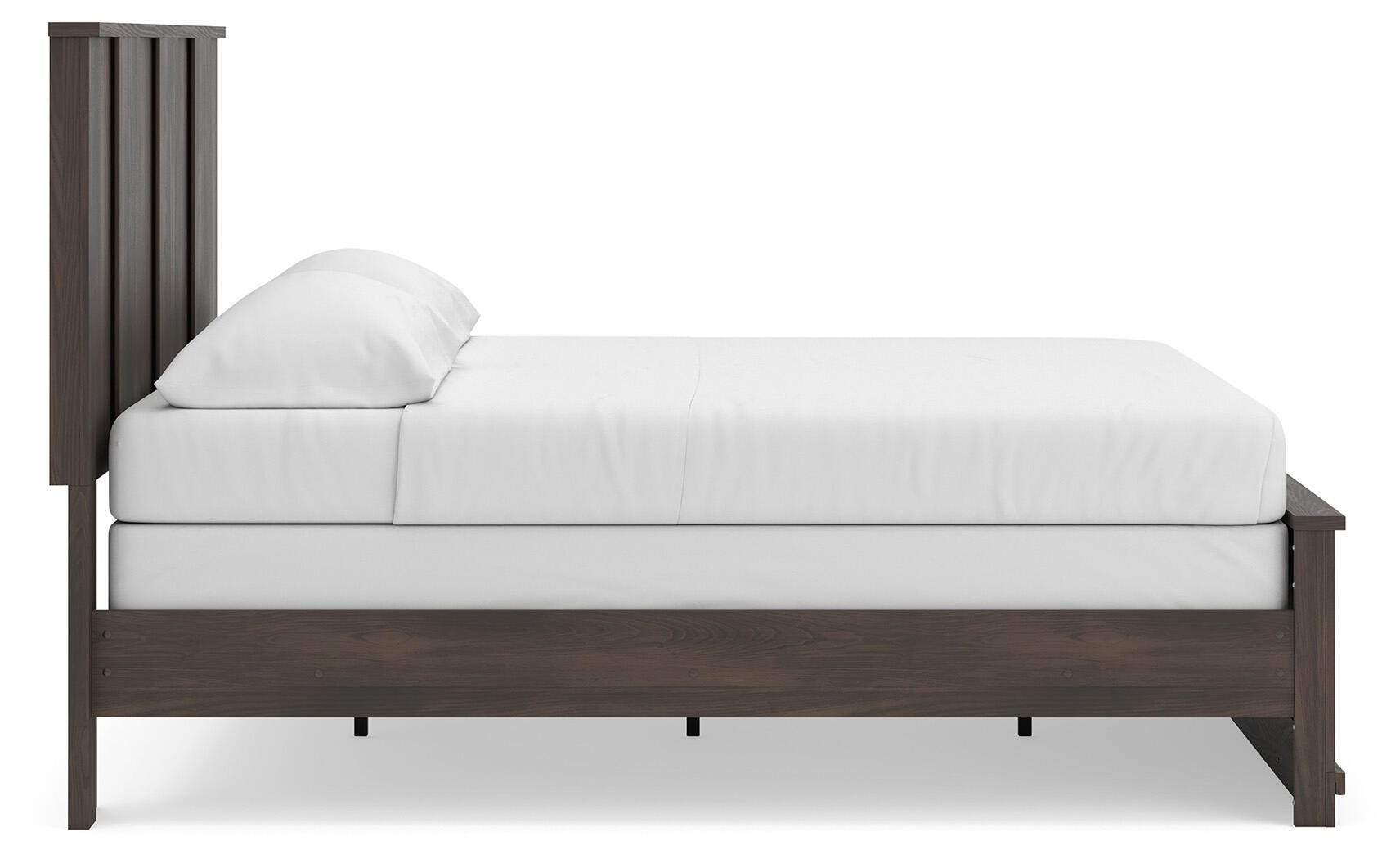 Shaehartin Dark Brown King Panel Bed view 8