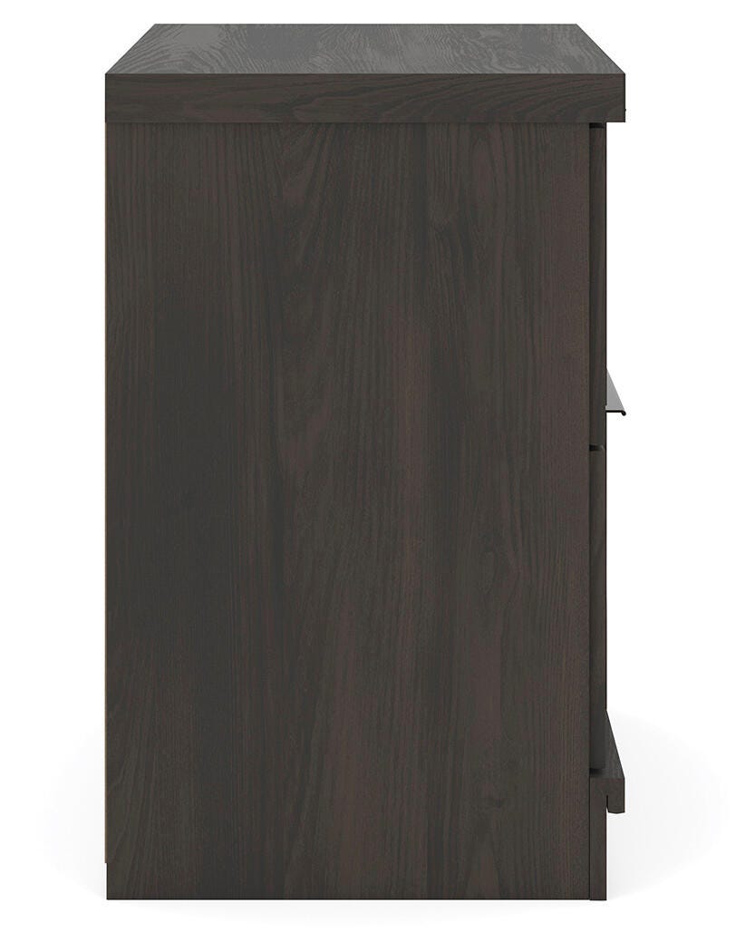 Shaehartin Dark Brown Nightstand view 8
