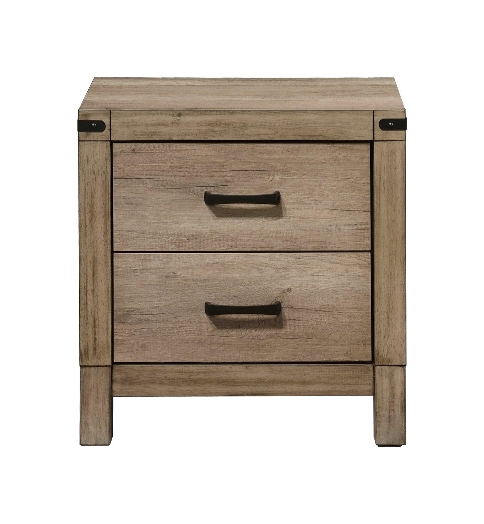 Matteo 5-drawer black melamine chest contemporary sleek wood and metal design
