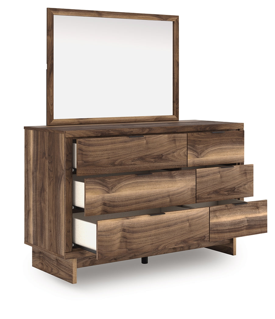 Open drawer with lining detail