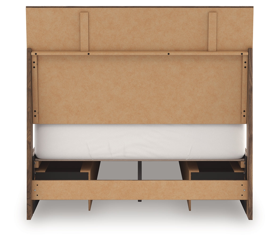 Back view of Chirason full panel bed