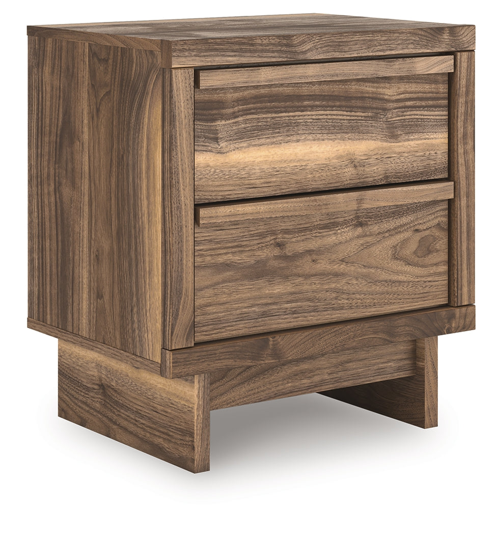 Chirason nightstand angled side view highlighting design