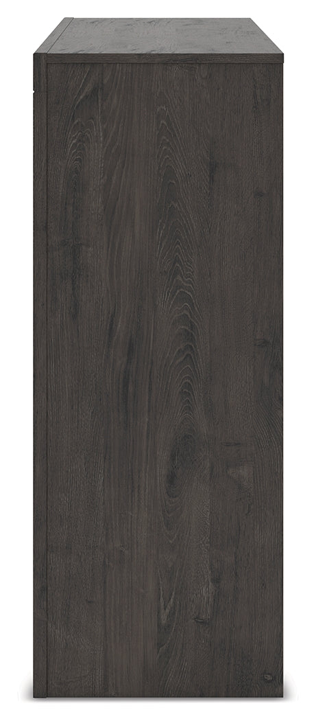 Fraluna Charcoal dresser side alternate angle