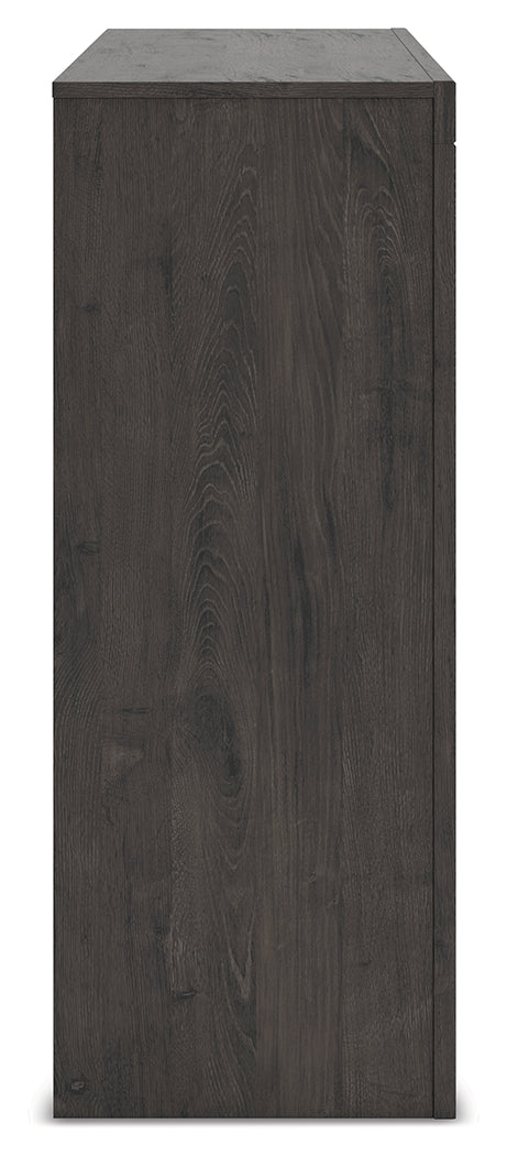 Fraluna Charcoal dresser side view