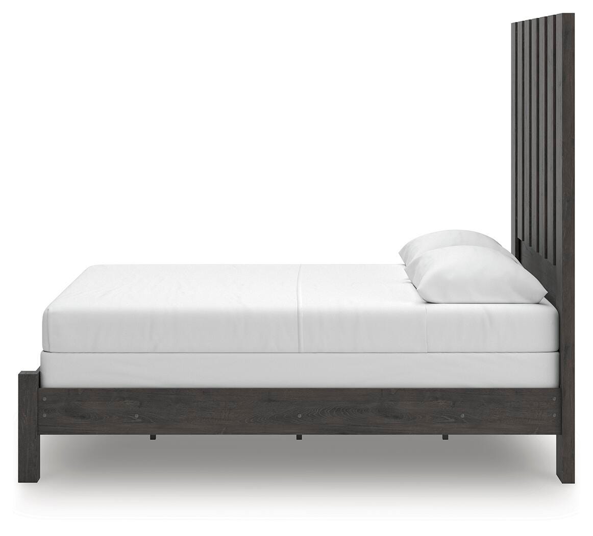 Fraluna Charcoal Panel Bedroom Set view 7