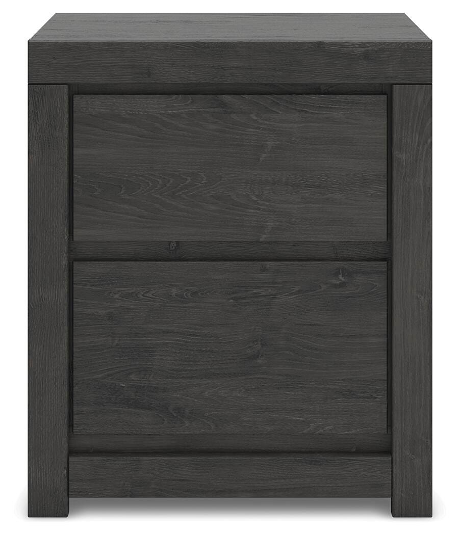 Fraluna Charcoal Panel Storage Bedroom Set view 21
