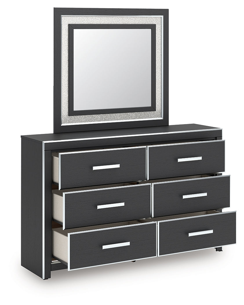 Drawer open view showing lined interior