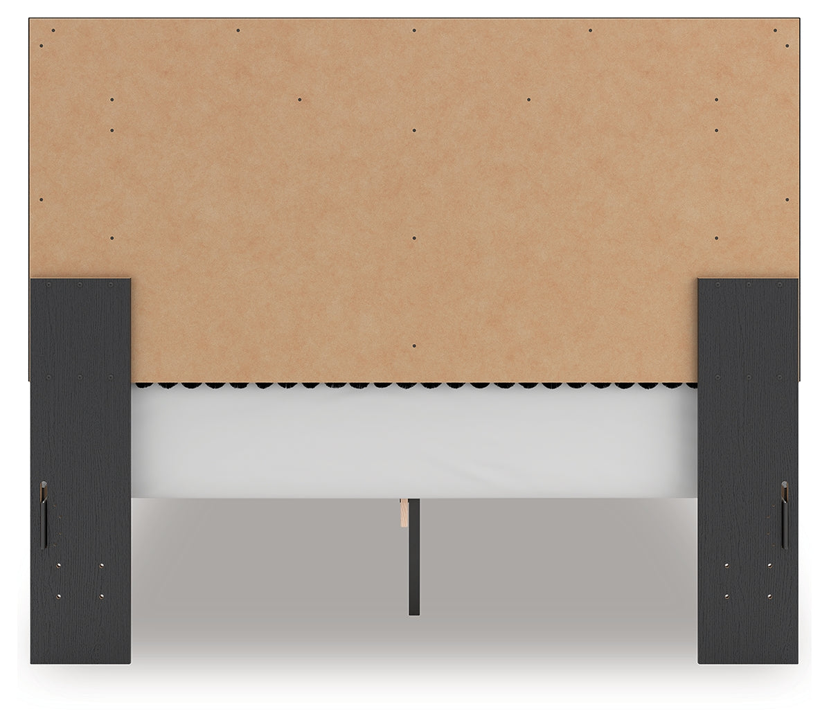 Detail of tufted upholstered headboard