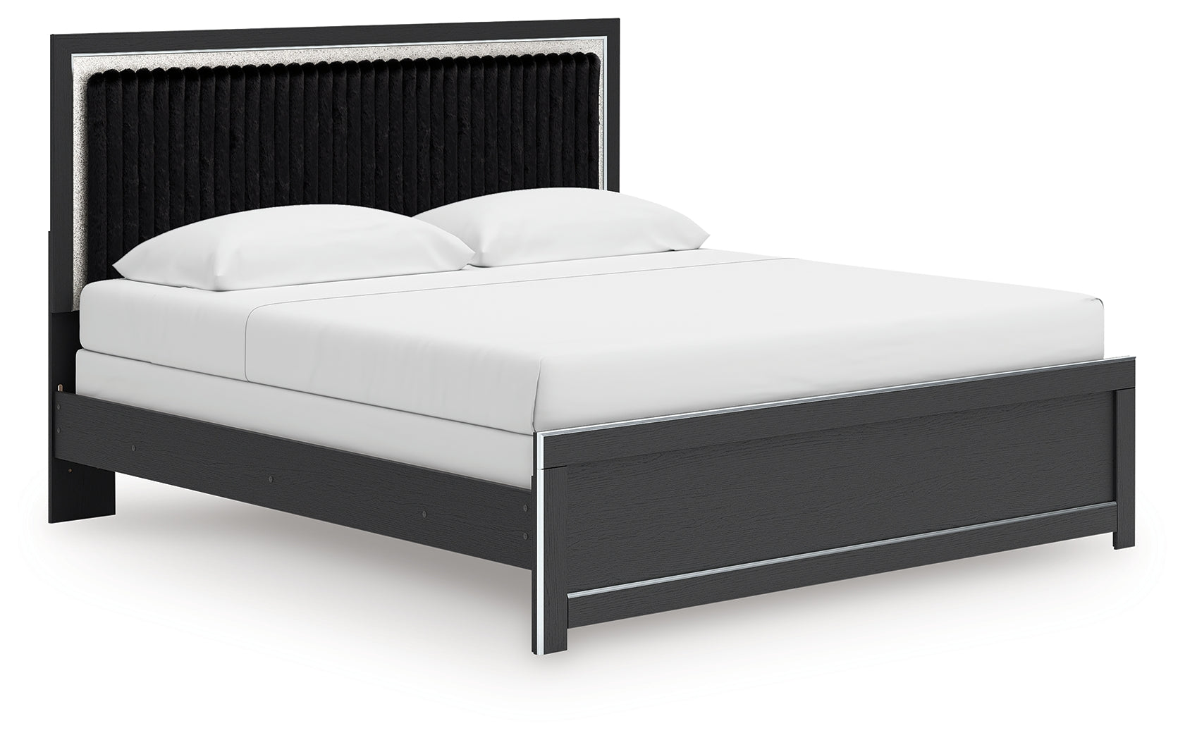 Zuraleus king bed angled side view