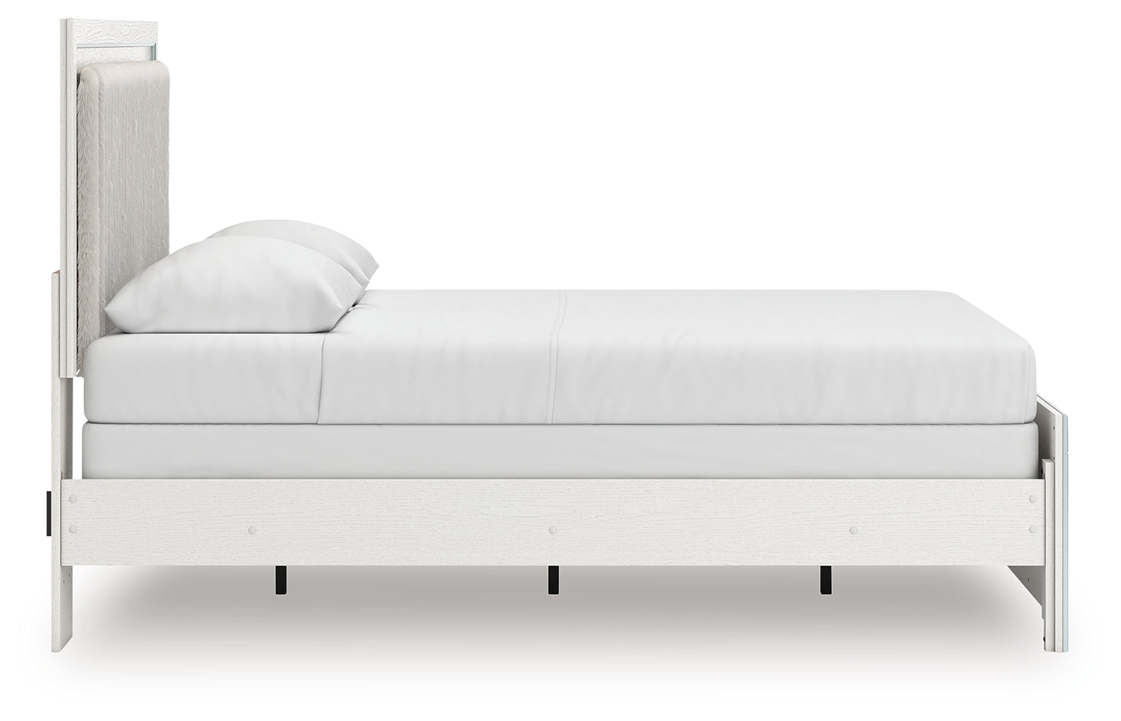 Zuraleus queen upholstered panel bed back view