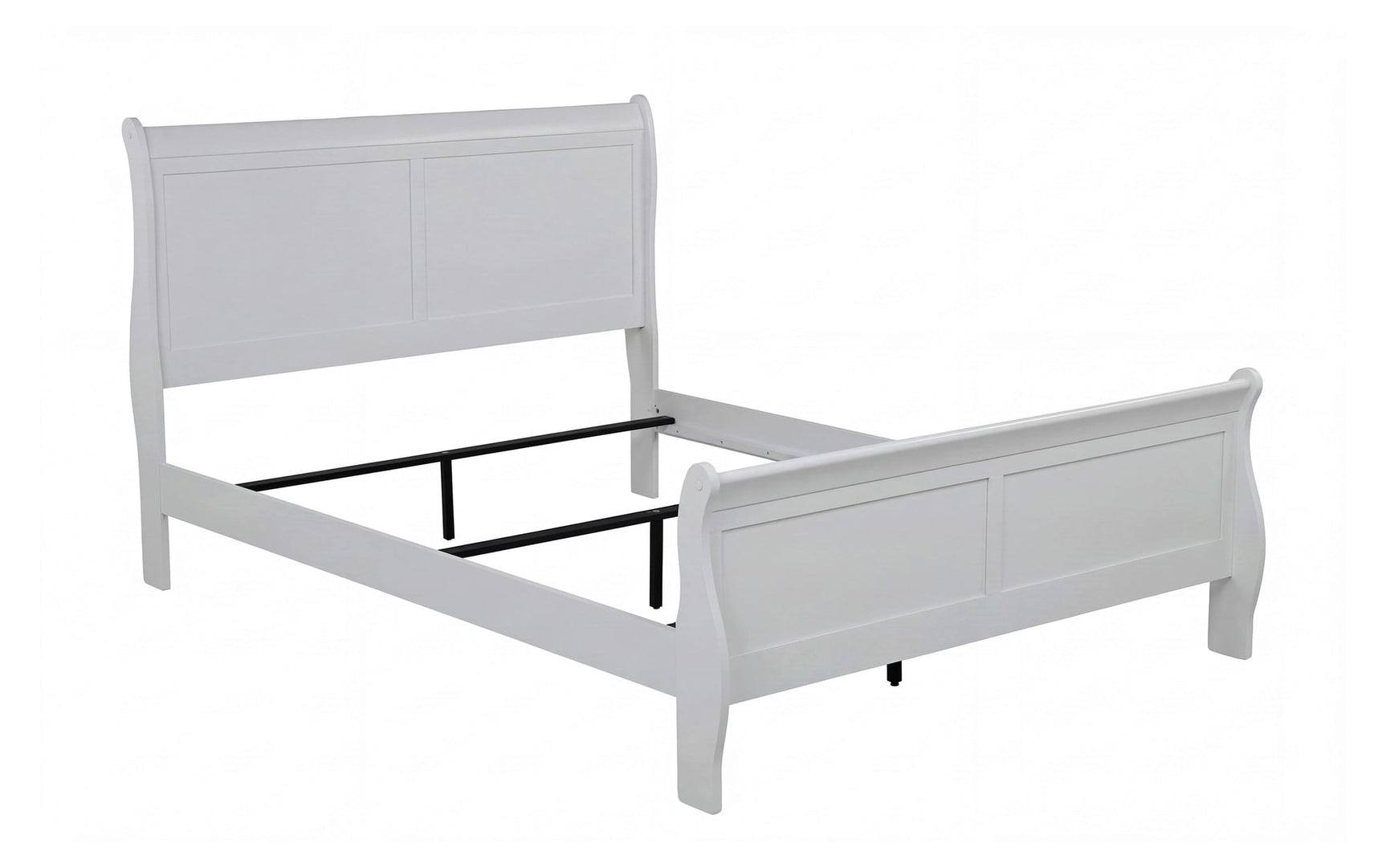 Louis Philip Greige Sleigh Panel Bedroom Set view 4
